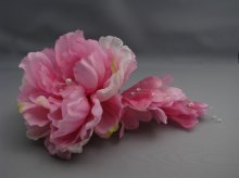 他の写真1: [着物・成人式・袴・卒業式・結婚式・ウェディング・パーティー]花髪飾り　花びらさがり付き　ピンク