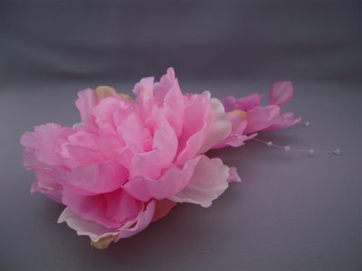 画像5: [着物・成人式・袴・卒業式・結婚式・ウェディング・パーティー]花髪飾り　花びらさがり付き　ピンク