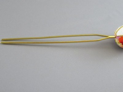 画像6: 髪飾り 着物 成人式 振袖 袴 卒業式 結婚式 七五三 ちりめん 花 髪飾り かんざし 白 ピンク