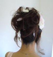 他の写真3: [着物・成人式・袴・卒業式・結婚式・ウェディング・パーティー]バラ髪飾り ホワイト＆ピンク
