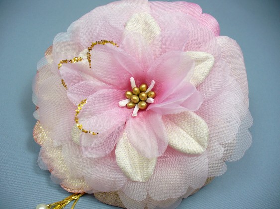 画像: [着物・成人式・袴・卒業式・結婚式・ウェディング・パーティー]花髪飾り ピンク